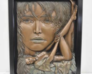 LARGE BILL MACK BONDED BRONZE SCULPTURE 