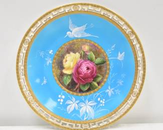 MINTON PATE SUR PATE HAND PAINTED PLATE 