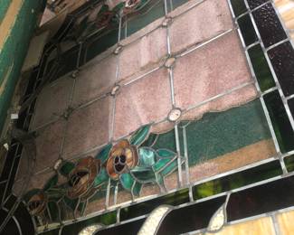 Pair of 5’x6’ Stained Glass Windows