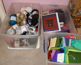 Paper, fabric, and ribbons too!!