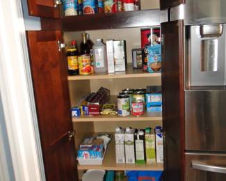 Pantry and food items are also for sale