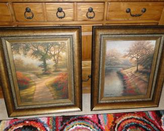 Pair of beautifully framed pictures