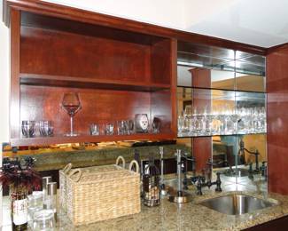 Wine glasses, baskets, and lots more bar stuff too