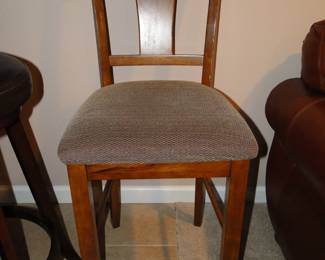 What we have here is a rogue barstool.  Flying solo, and so very comfortable.