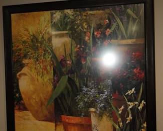 Very nice floral, modern art piece