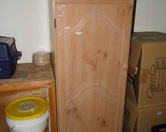 Nice solid wood storage cabinet, perfect project piece