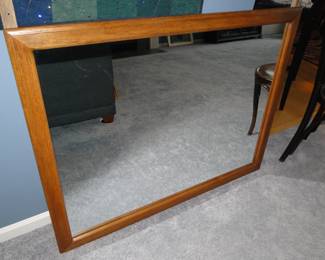 Nice wood framed wall mirror