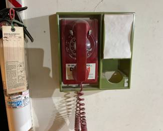 WOW.  RED WALL PHONE