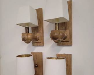 oak sconces