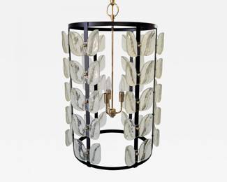 Paul Marra Design Lucite Leaf Lantern