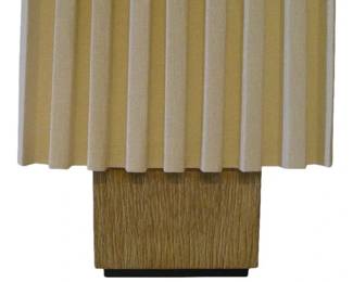 Paul Marra Modern Distressed Oak Table Lamp