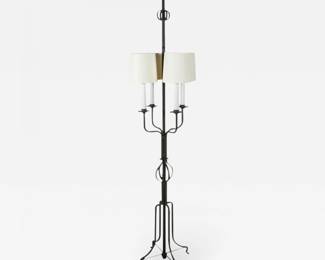 1950s Tommi Parzinger Iron Floor Lamp