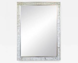 Paul Marra Design Contemporary Cast Glass Tile Mirror