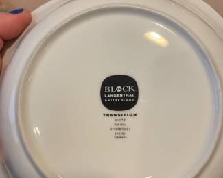 Block Langenthal Switzerland Transition White Dinnerware Set