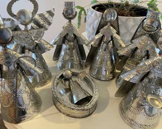 Tin Nativity Scene