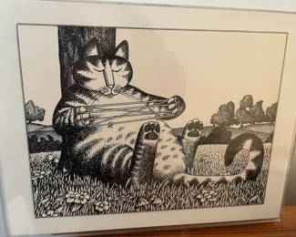 Kliban Cat From 1979 Calendar Print