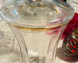 Tall Gold Rimmed Miksa Candy Dish