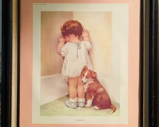 Vintage Bessie Pease Gutmann Print
" In Disgrace"