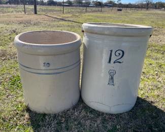 Collection of Vintage Crocks & Moonshine Jugs