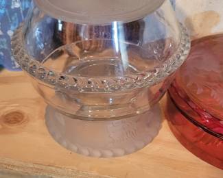 Lion Themed Glass Container