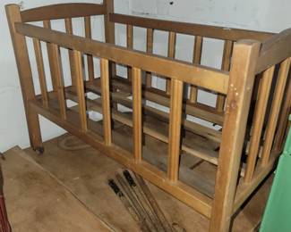 Wooden crib frame