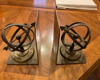 Heavy Brass Bookends