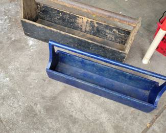 Large  Wood Tool Boxes 