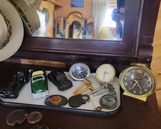 Vintage  Avon Cologne Cars ,Clocks And Razers 
