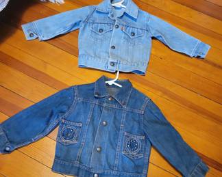 Children's Jean Jackets   .Levi One Is Size 4T .Bottom One Is Girls  Size 5T 