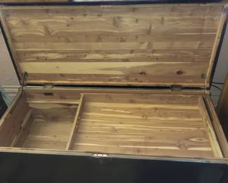 #2 Pic Of Inside Black Cedar Chest 