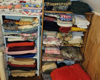 Lots Of Material   Cotton ,Polyester, Silk , Wool ,Leather And Lot Of Vintage  Fabric  And Much More 