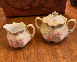 Art Deco creamer /sugar