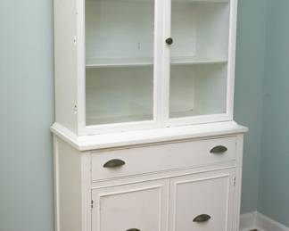 Antique curio cupboard