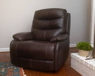 Brown recliner