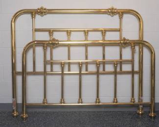 Brass style headboard and footboard