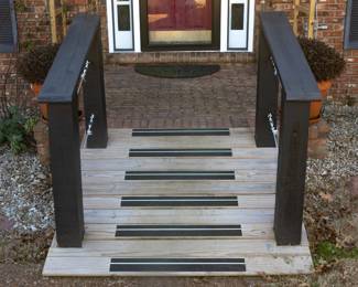 Custom built wheelchair ramp