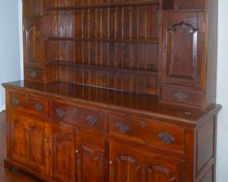 Vintage Welsh Cupboard Cabinet 78.25" wide x 81" tall x 18" deep (bottom section)
