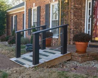 Custom built wheelchair ramp