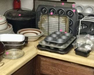 Kitchen ware, pots, pans, bakeware and more
