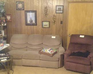 Recliner and sofa with recliners