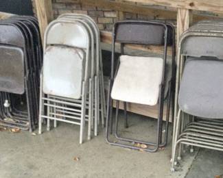 Lots of folding chairs