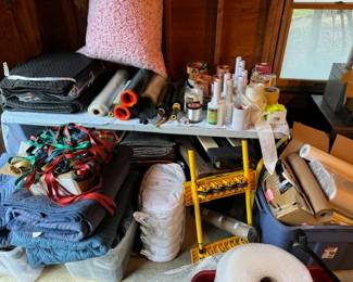 Moving Supplies - tape, blankets, dollies, plastic wrap, peanuts, packing paper