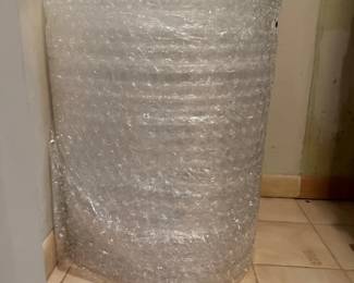 Several huge rolls of bubble wrap