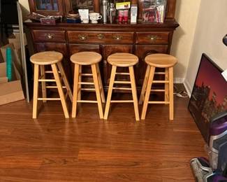 Stools + Dining Cabinet