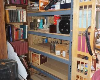 shelving, collectibles