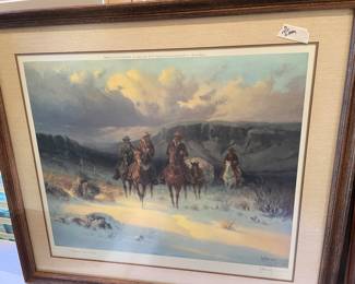 G harvey signed and framed