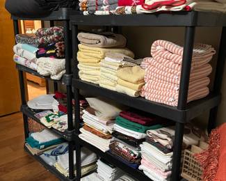 linens and lots of them