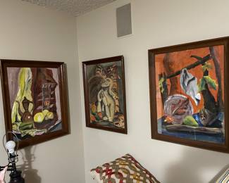 these have a cool vibe ! unknown artist - well framed