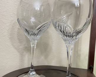 hutschenreuther- set of 2- crystal glasses - yup- we have rare high end crystal no one can pronoun !! and proud of it :)))