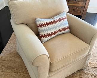 Cream Upholstered Club Chair